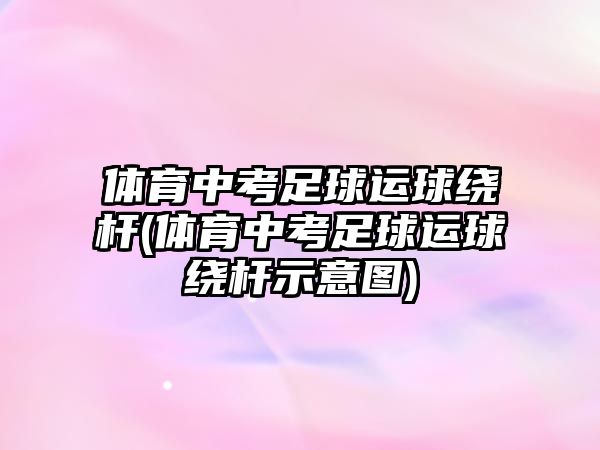 體育中考足球運球繞桿(體育中考足球運球繞桿示意圖)