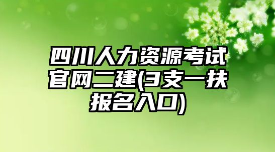 四川人力資源考試官網(wǎng)二建(3支一扶報(bào)名入口)