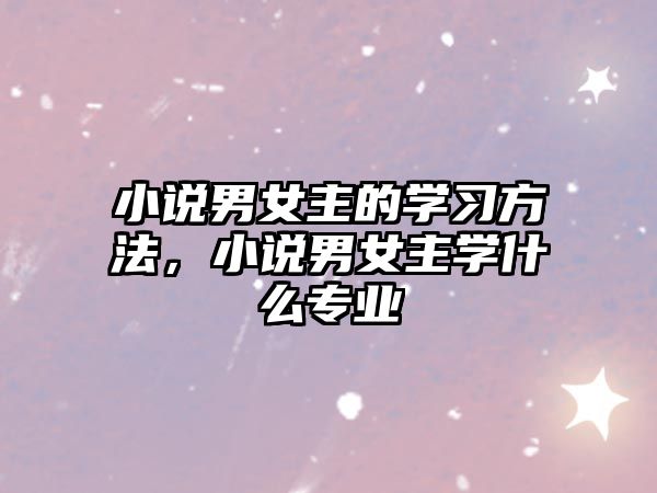 小說男女主的學(xué)習(xí)方法，小說男女主學(xué)什么專業(yè)