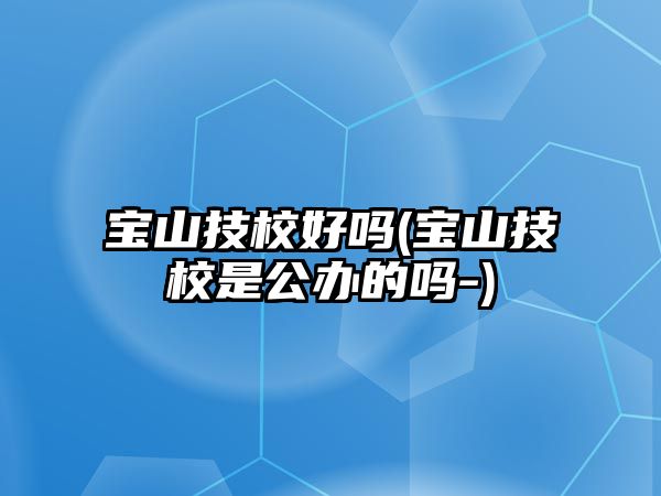 寶山技校好嗎(寶山技校是公辦的嗎-)