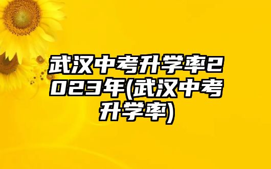 武漢中考升學(xué)率2023年(武漢中考升學(xué)率)