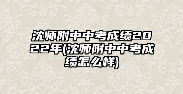 沈師附中中考成績(jī)2022年(沈師附中中考成績(jī)?cè)趺礃?