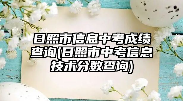 日照市信息中考成績(jī)查詢(日照市中考信息技術(shù)分?jǐn)?shù)查詢)