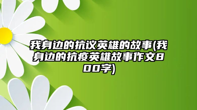 我身邊的抗議英雄的故事(我身邊的抗疫英雄故事作文800字)